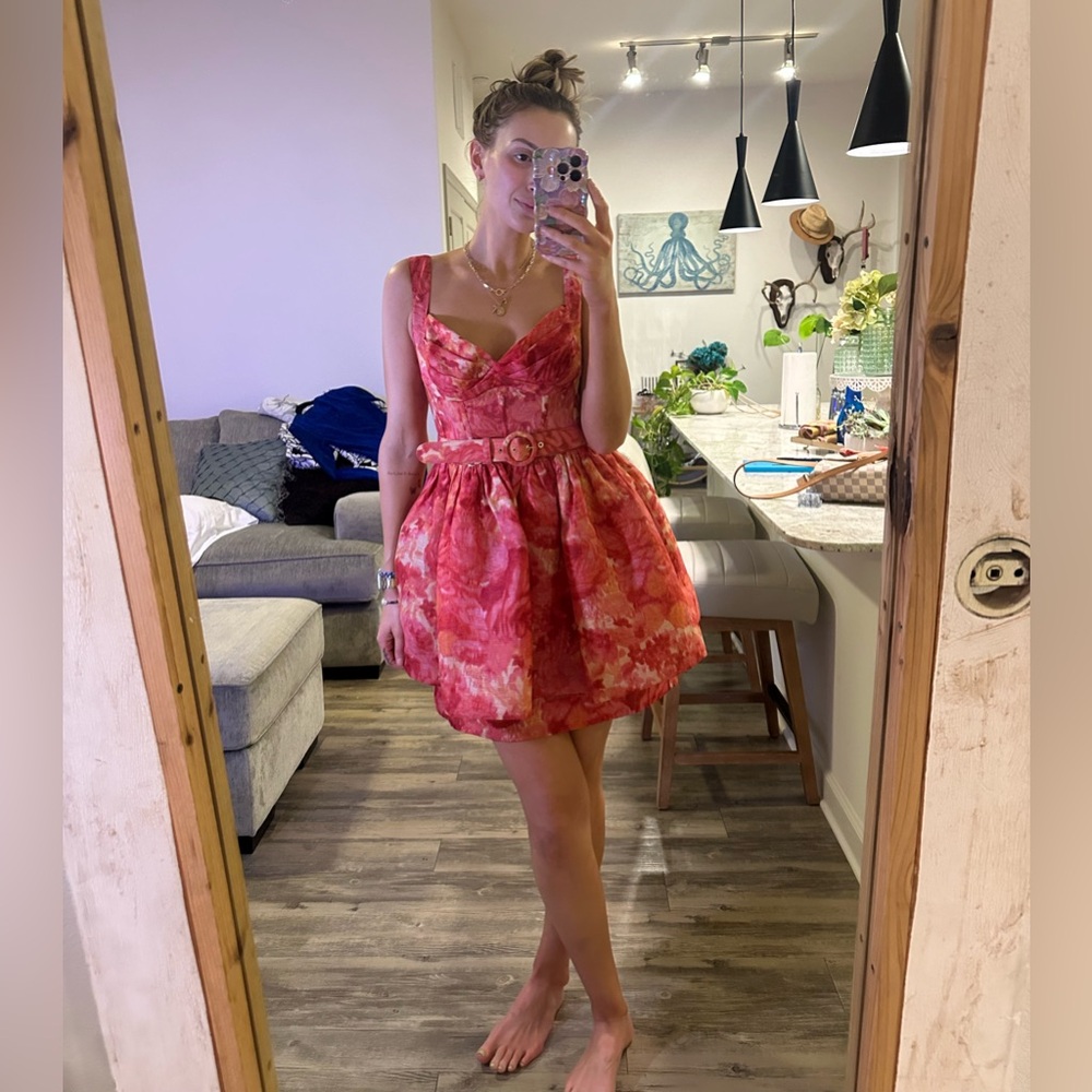 Zimmermann floral peplum dress
